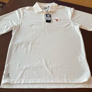 NWT! Ping, White, UT Longhorn Polo Shirt, Sz L